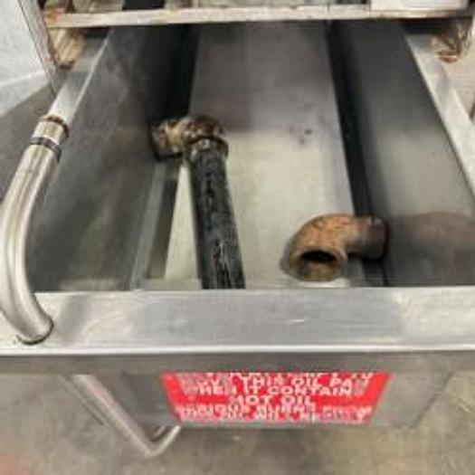Refurbished Wells Ventless 55 LB Fryer from School Auto Lift 1/3 Phase WVAE-55FC