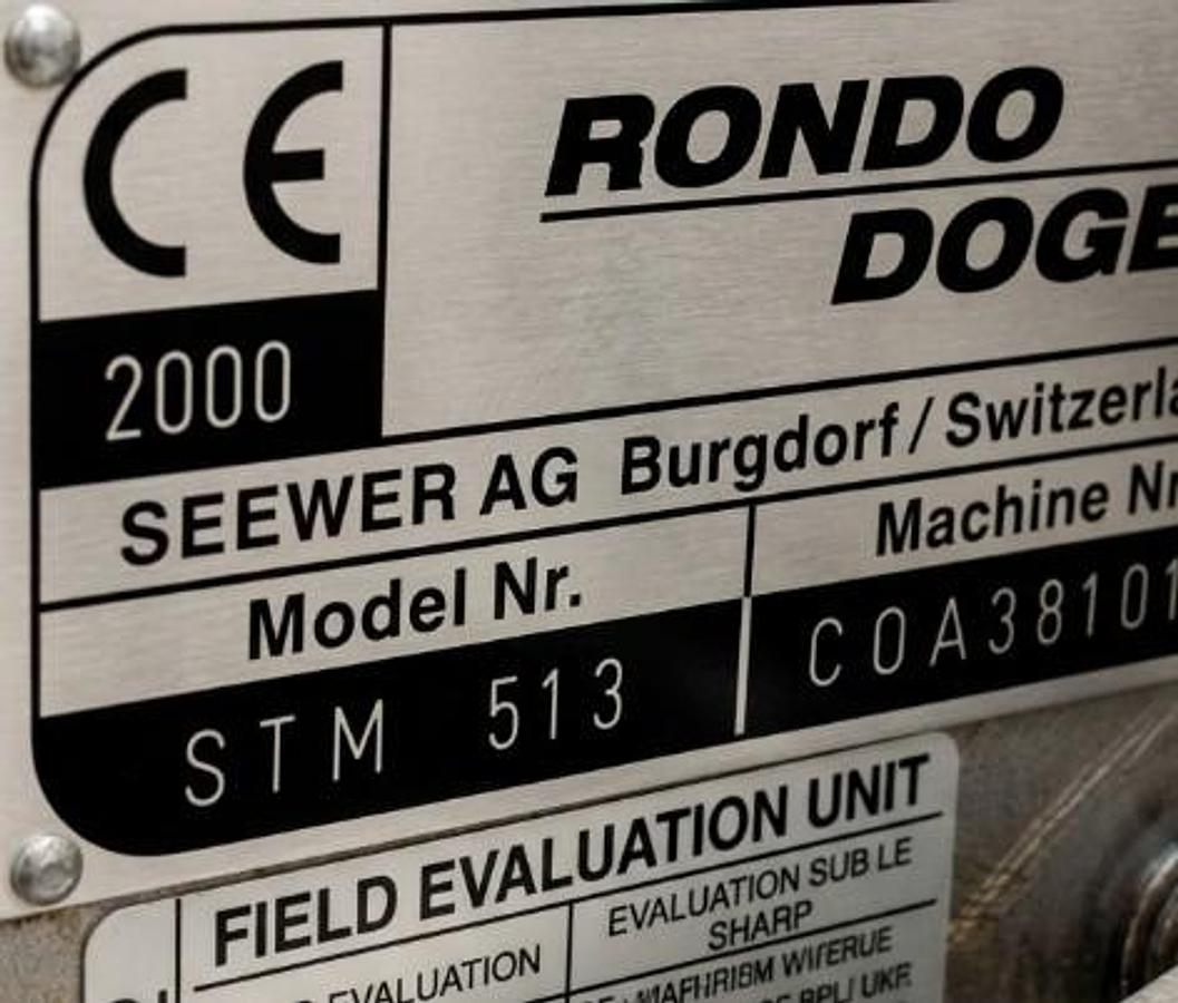 Used Rondo Doge STM 513 Dough sheeter