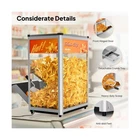 Nacho Machine Food Warmer, Nacho Chip Warmer Countertop Display Case With Light