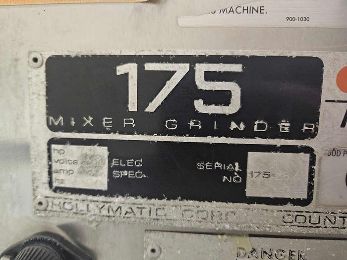 Used Hollymatic Mixer Grinder - model 175