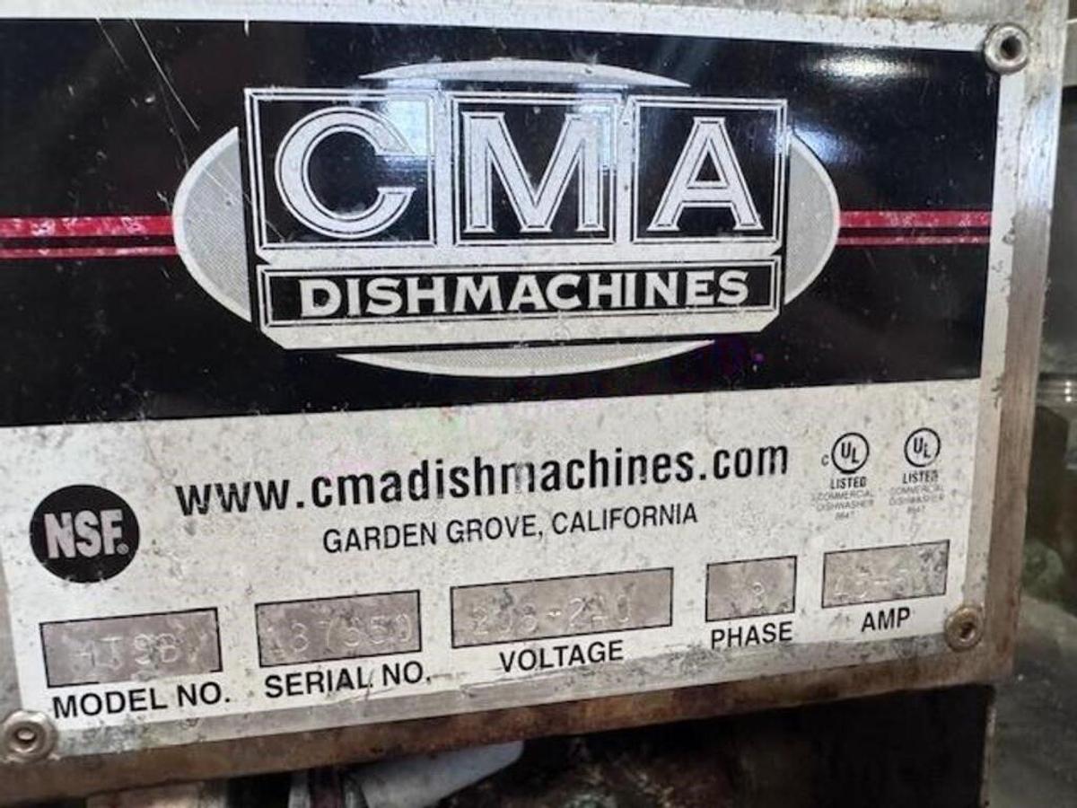 Used CMA 180 HTSB HIGH TEMP U/R DISHWASHER