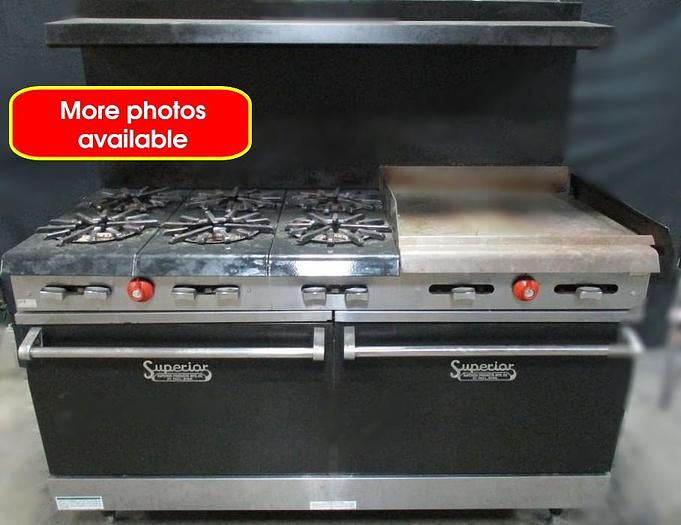 Refurbished Gas combo range with grill and 2 ovens natural gas fo...