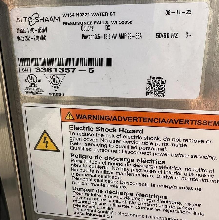 Used 2023 Alto-Shazam Multi Cook Oven w/ 3 chambers