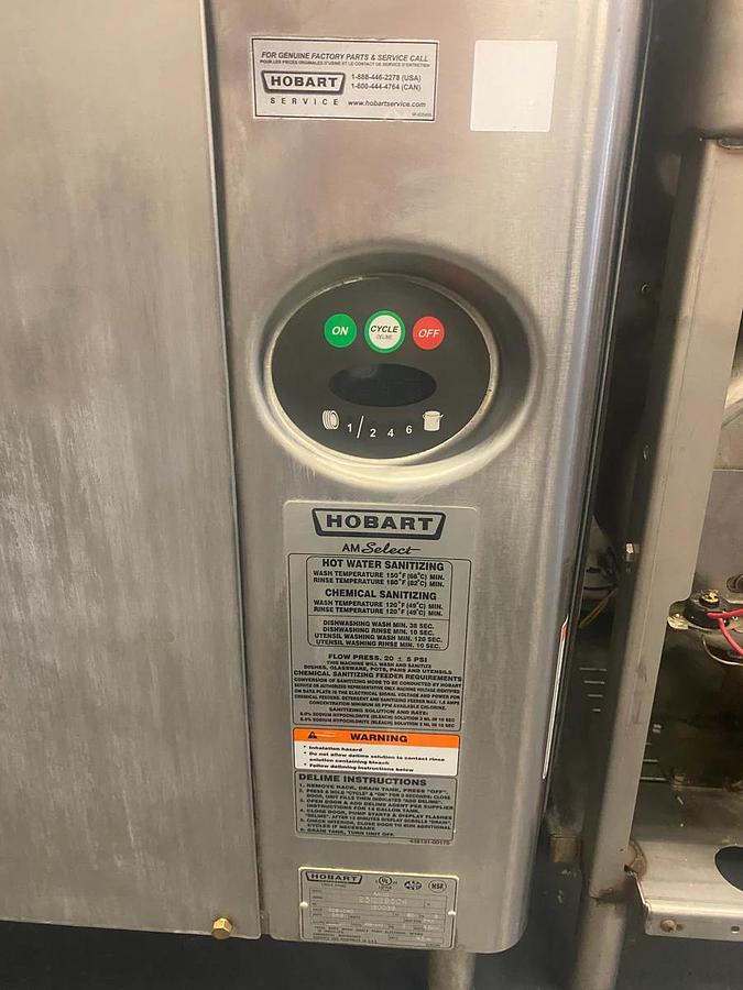 Used Hobart AM-15T Used High Temperature Upright Dishwasher