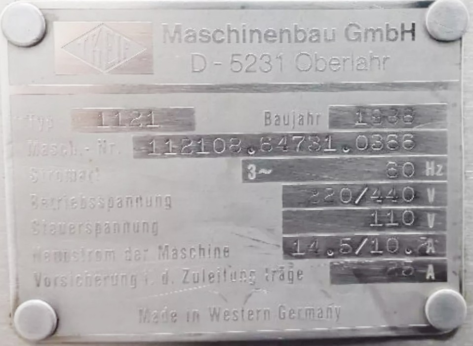 Used Treif 1121 Horizontal Slicer 