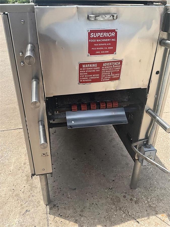 Used Superior gas flour and corn tortilla oven