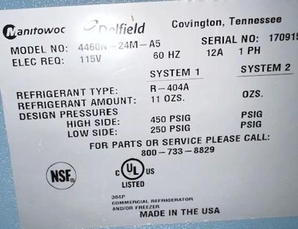 Used Delfield Sandwich prep table - 60"