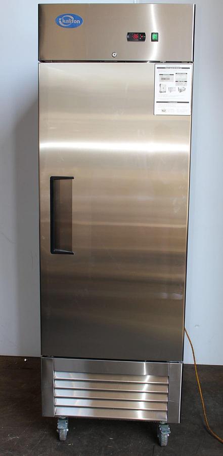 Used Kalifon Stainless Steel Single Door Refrigerator KR-23B1- Scratch & Dent -26.9" - SEE VIDEO