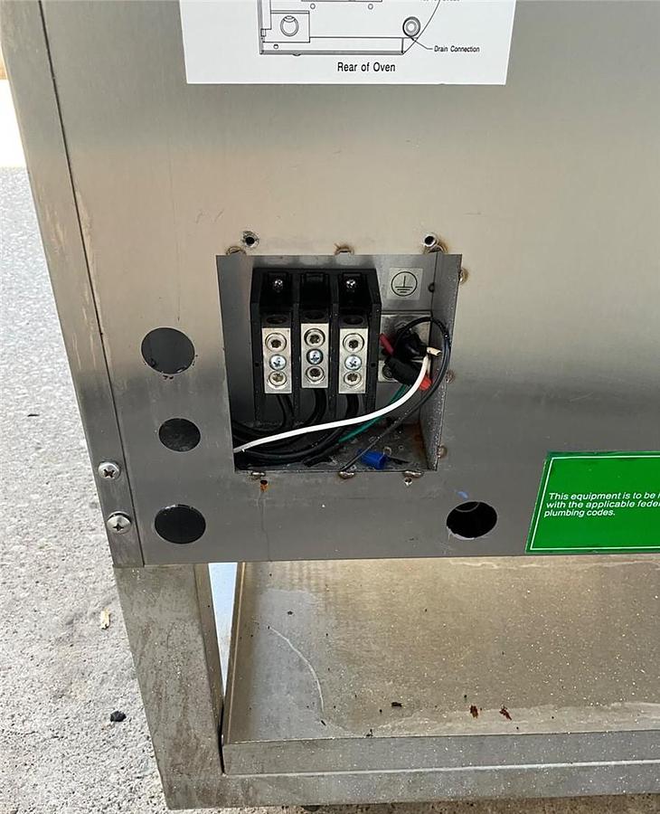 Used  LBC electric mini rack oven steam injected