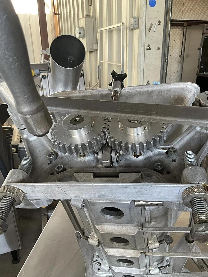 Used Used RHODES Kook-E-King manual Cookie Dough Cutter Depositor Machine hand crank