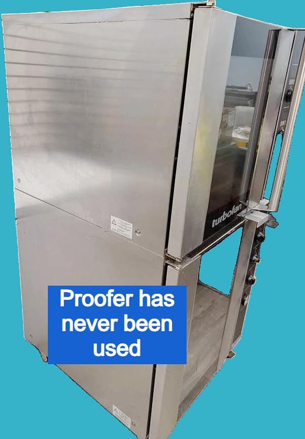 Used Turbofan oven with Proofer below - Model E32 D5