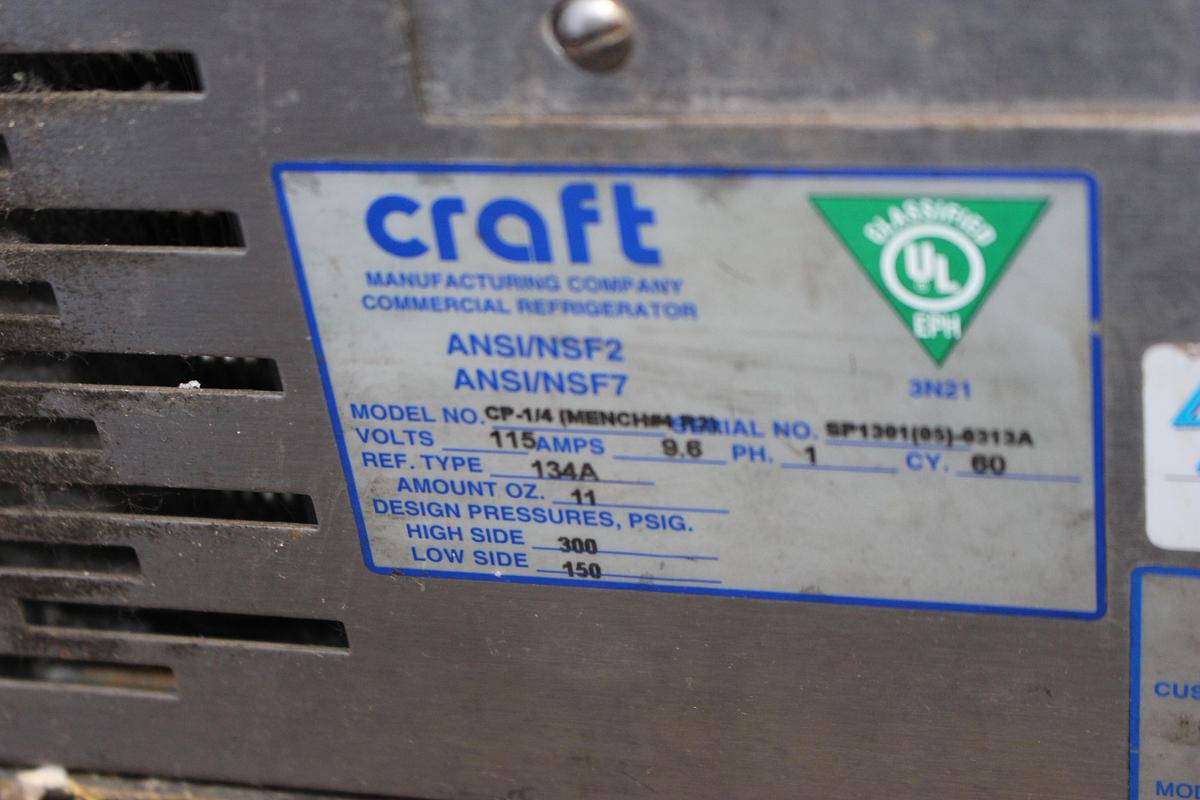 Used Craft Beverage Cooler - CP-1/4