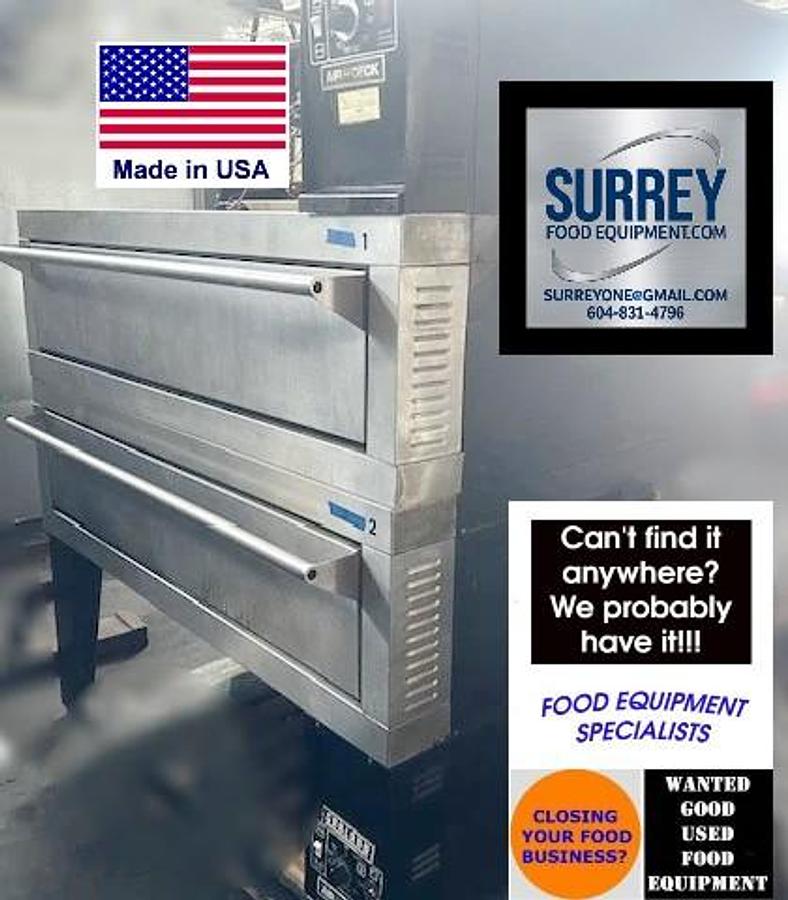 Used Garland G56PT Floor Model Double Pizza Deck Oven - Natural Gas