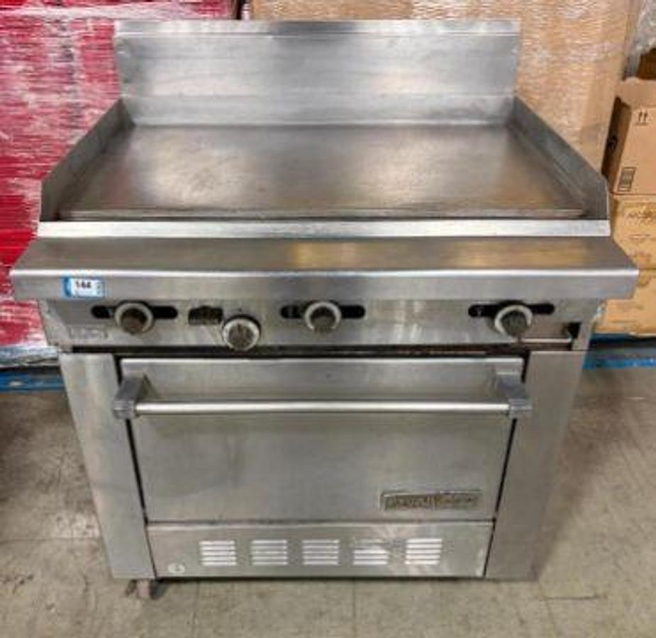 Used GARLAND H286-36G NATURAL GAS 36" GRIDDLE WITH OVEN