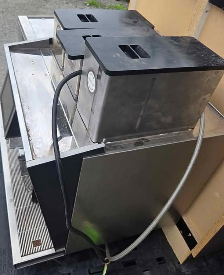 Used Black and White Thermoplan Cappuccino Machine with Cream Cooler - open to offers - 3 available