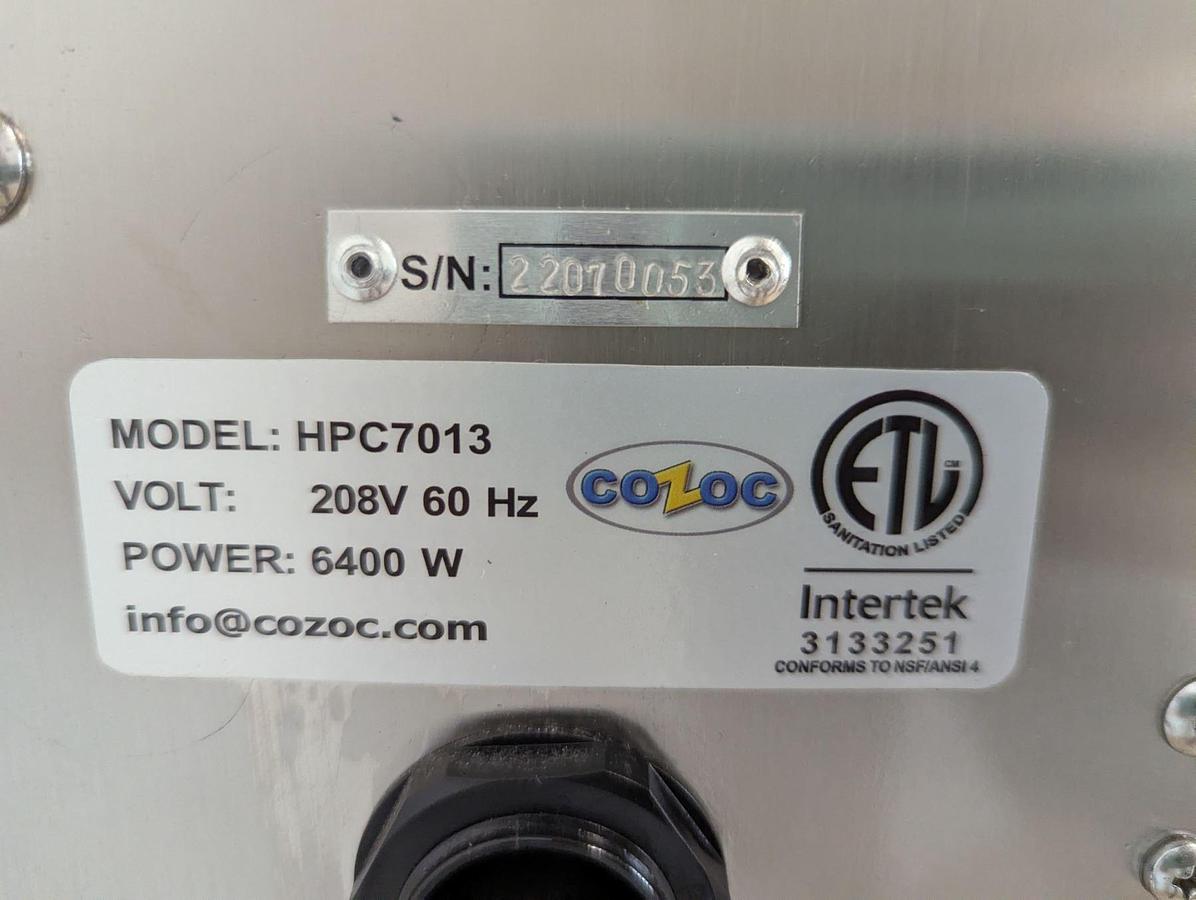 Used Cozoc HPC7013 Insulated Cook And Hold Ovens - 2 available - BRAND NEW