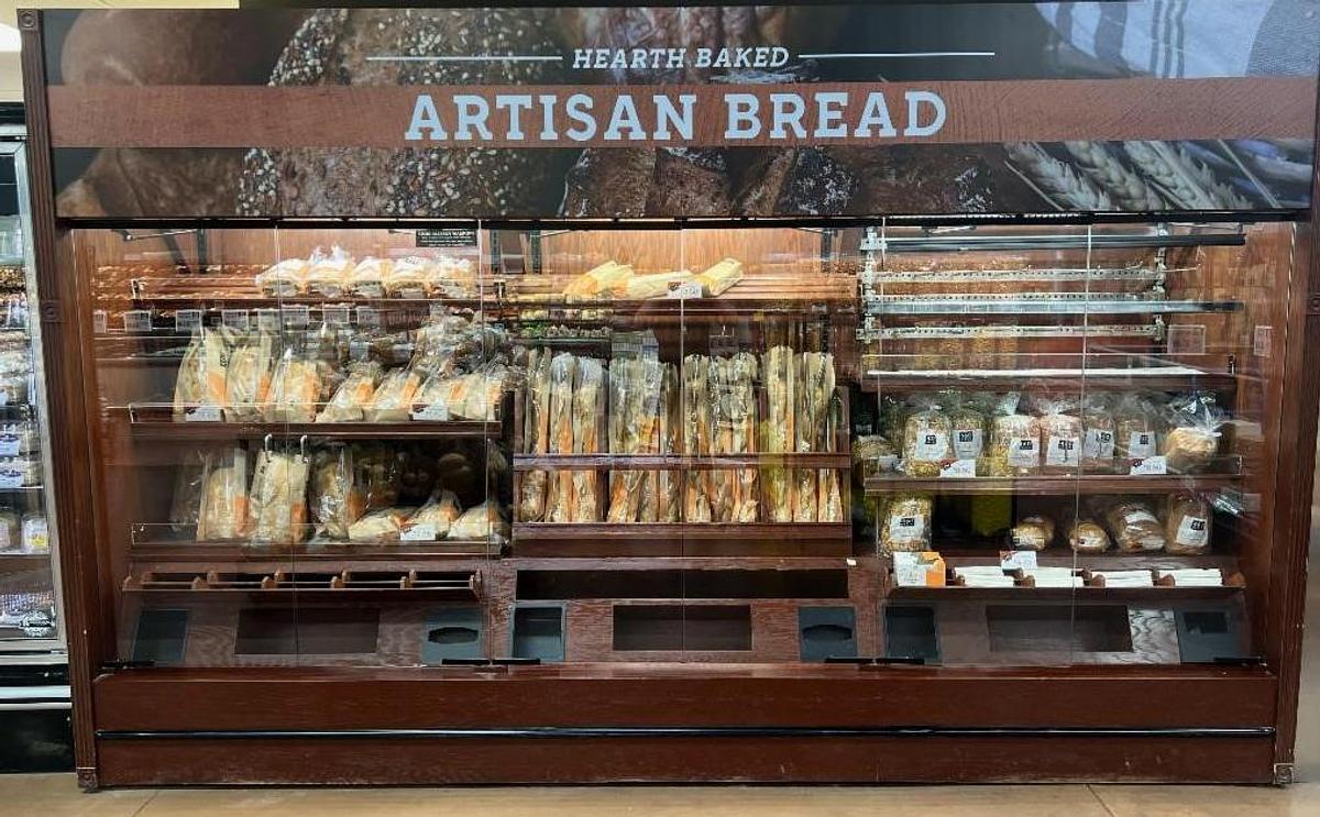 Used 12 Foot Dry Bakery Bread Display Case - 3 Available 