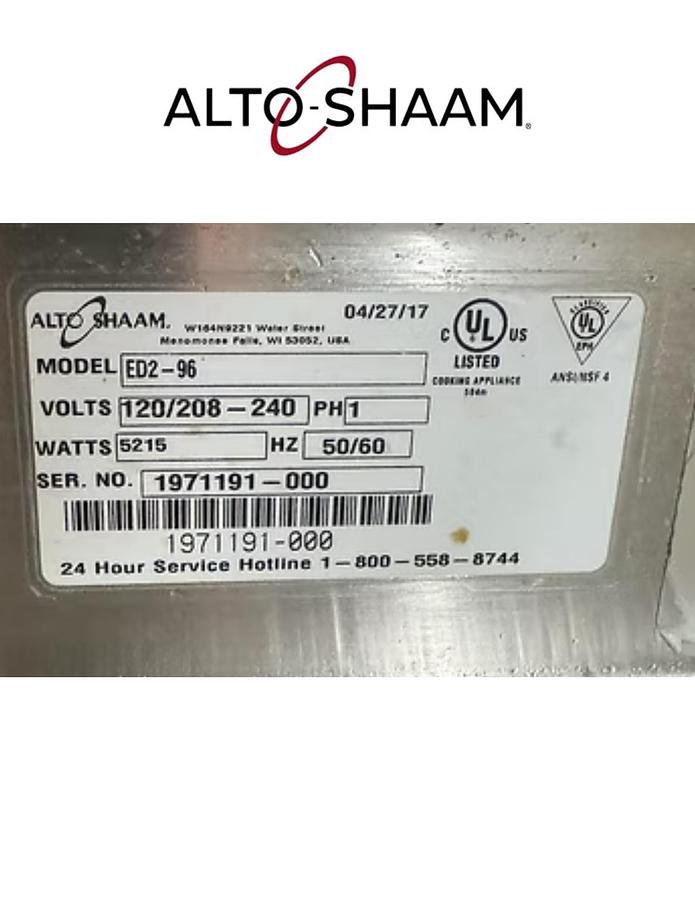 Used Alto Shaam ED2-96 8 Foot Countertop Hot Food Display Case