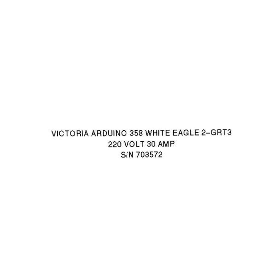 Used Victoria Arduino 358 White Eagle 2-GRT3 Espresso Machine - 2 group