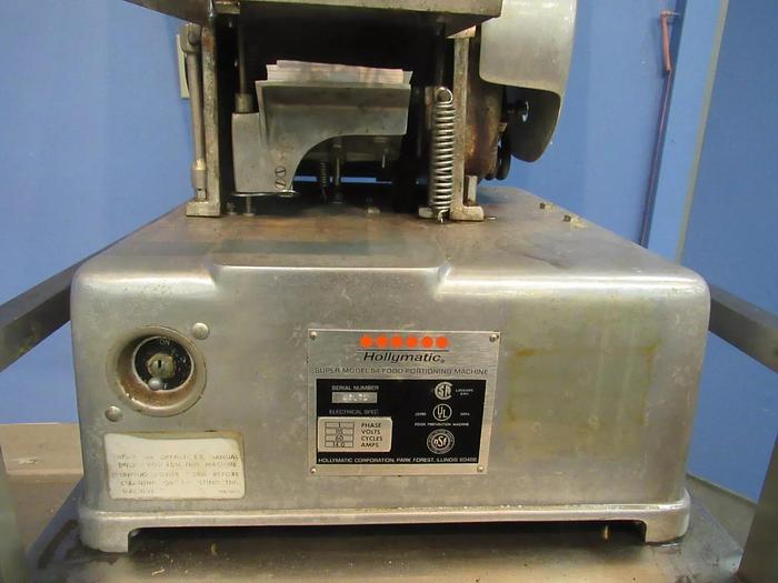 Refurbished Hollymatic Super Model 54 Food Portioning Patty Machine