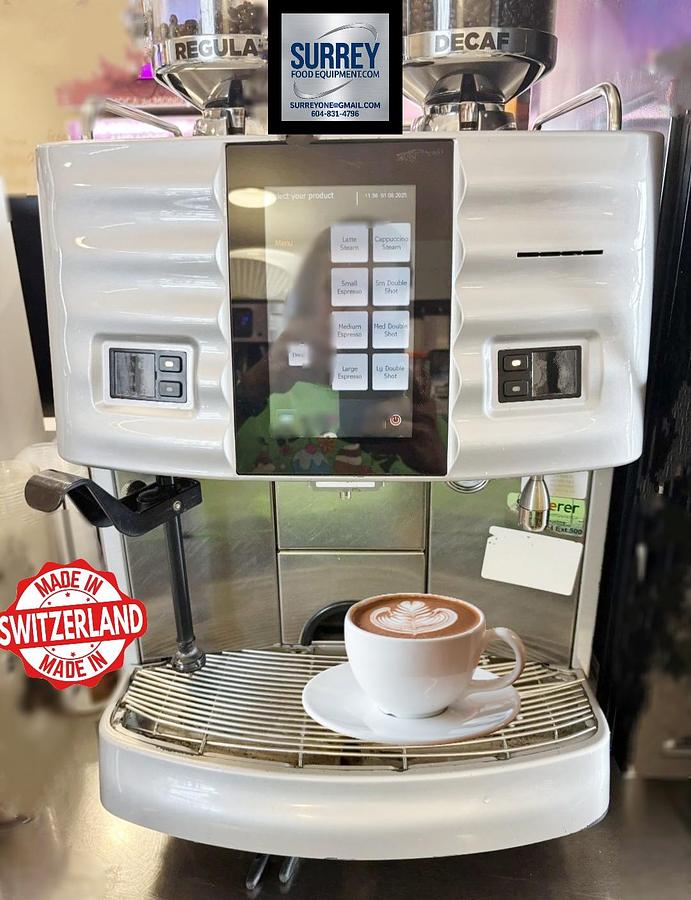 Used Schaerer COFFEE ART PLUS TOUCH SCREEN Super Automatic Espresso Machine Silver