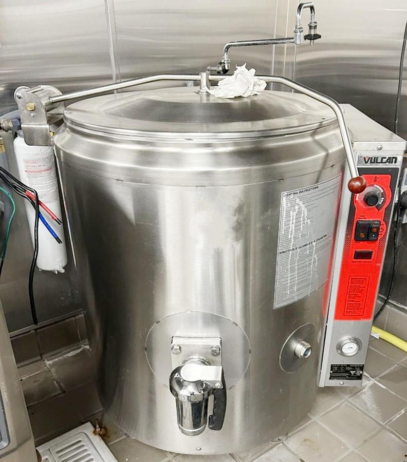 Used 2021 VULCAN 40 GALLON STEAM JACKETED KETTLE