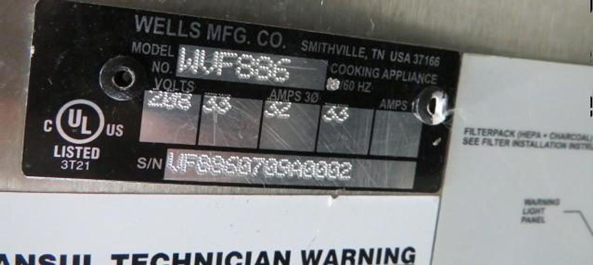 Used Well 2 well electric ventless deep fryer - Save big time 