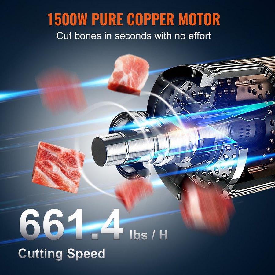 2 horse power table top meat and bone saw