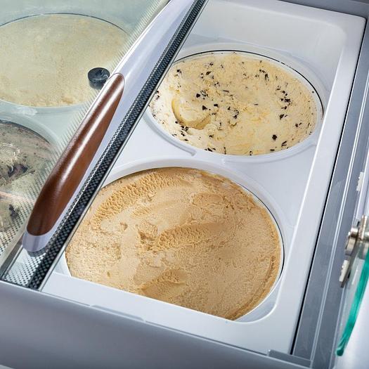 4 tube ice cream dipping cabinet