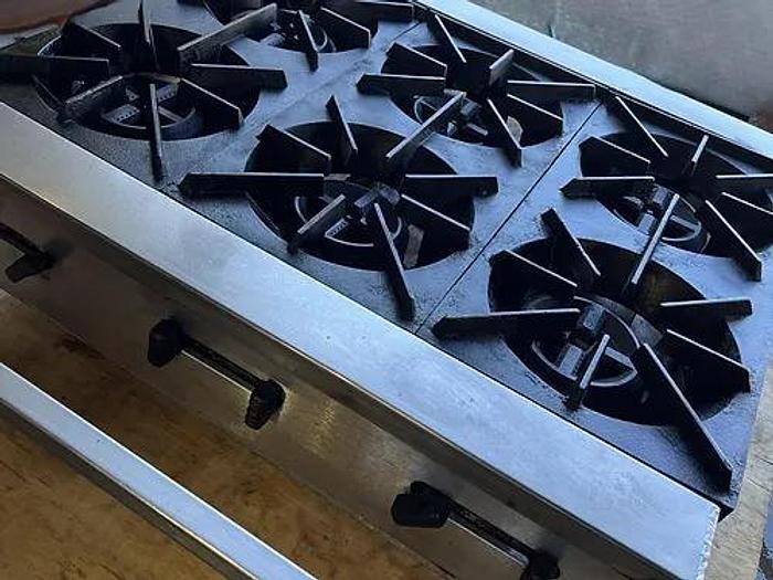 Refurbished 6 burner gas or propane  cooking  36”