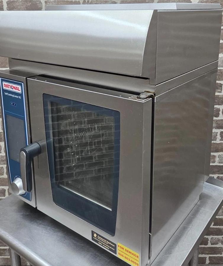 Used RATIONAL iCombi Pro XS Half Size Electric Oven w/ Vent Hood SCC SX 6 2/3 E