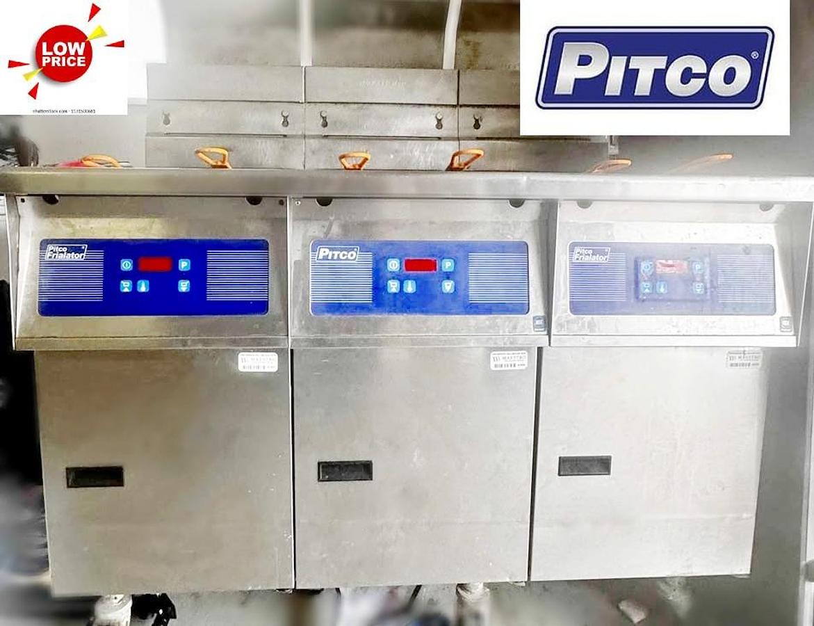 Used Pitco Frialator 3 bank deep fryer 