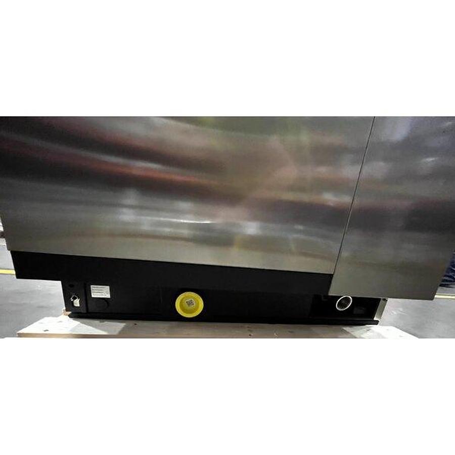 Used Scratch and Dent Rational iCombi Classic 10 Pan Half-Size Electric Combi Oven with Stand and Ventless Condensation Hood - 18.9kW