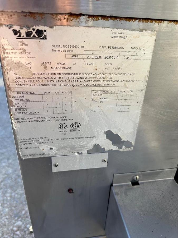Used Middleby Marshall CTX triple stack infrared oven