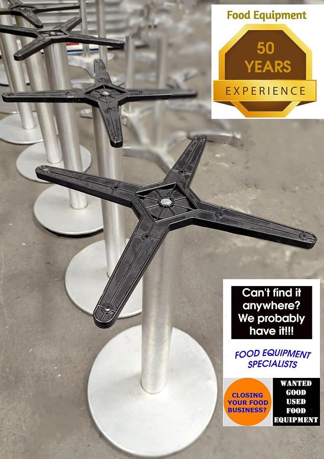 Used 7 table round table bases - 1 lot 