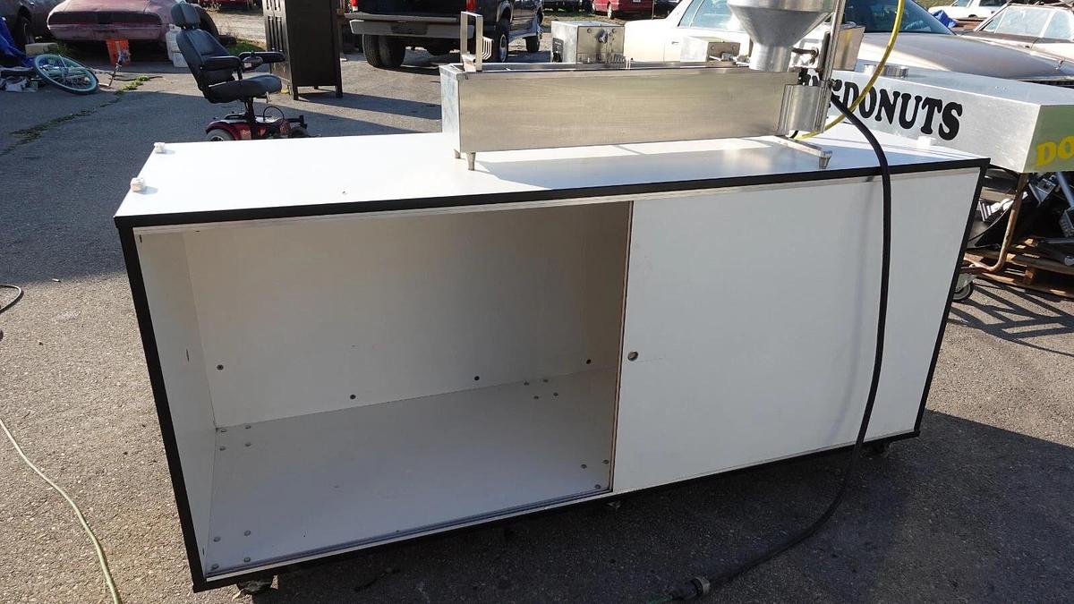 Used Lil Orbits Donut Machine Maker ~ W/ Cart, Hood & Fryer Ready to ROLL Doughnut!