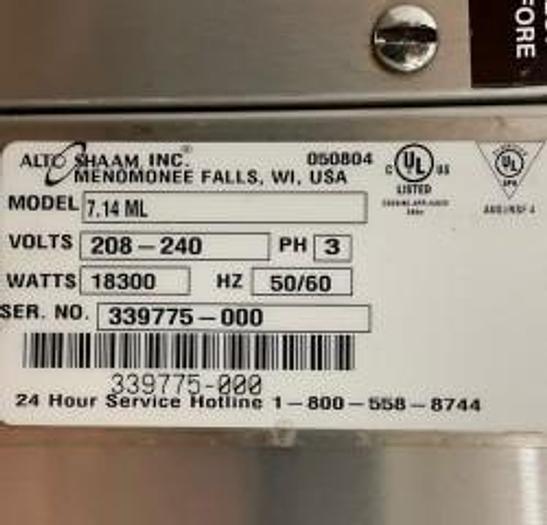 Refurbished Alto Shaam Electric Combi Oven from School 7.14 ML Boiler Free on Stand