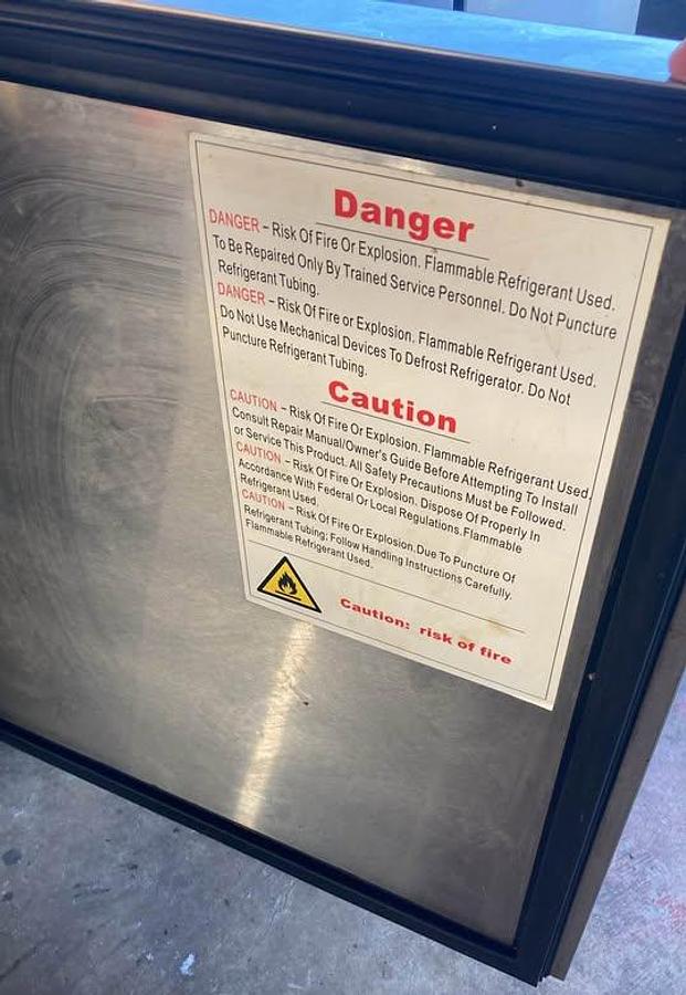 Used Pizza prep table 8' - SEE VIDEO