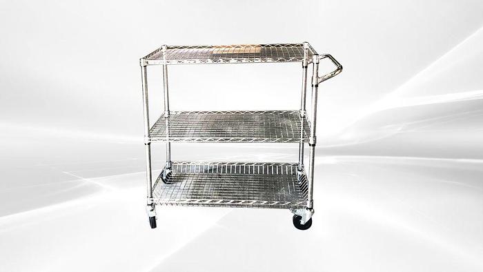 3 Tiers Wire Heavy Duty Utility Cart