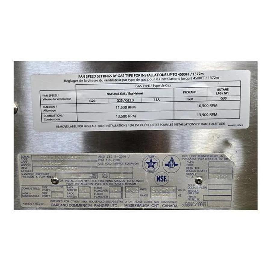Used Garland XPG36-2L Clamshell Griddle with Thermostatic Contols - Natural Gas