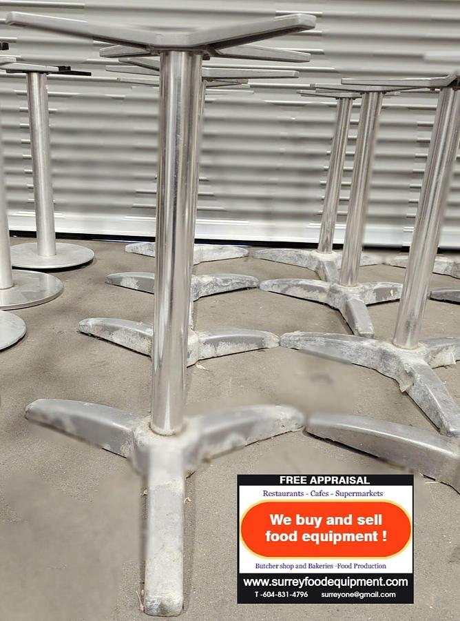 Used 12 table bases - 1 lot - one price