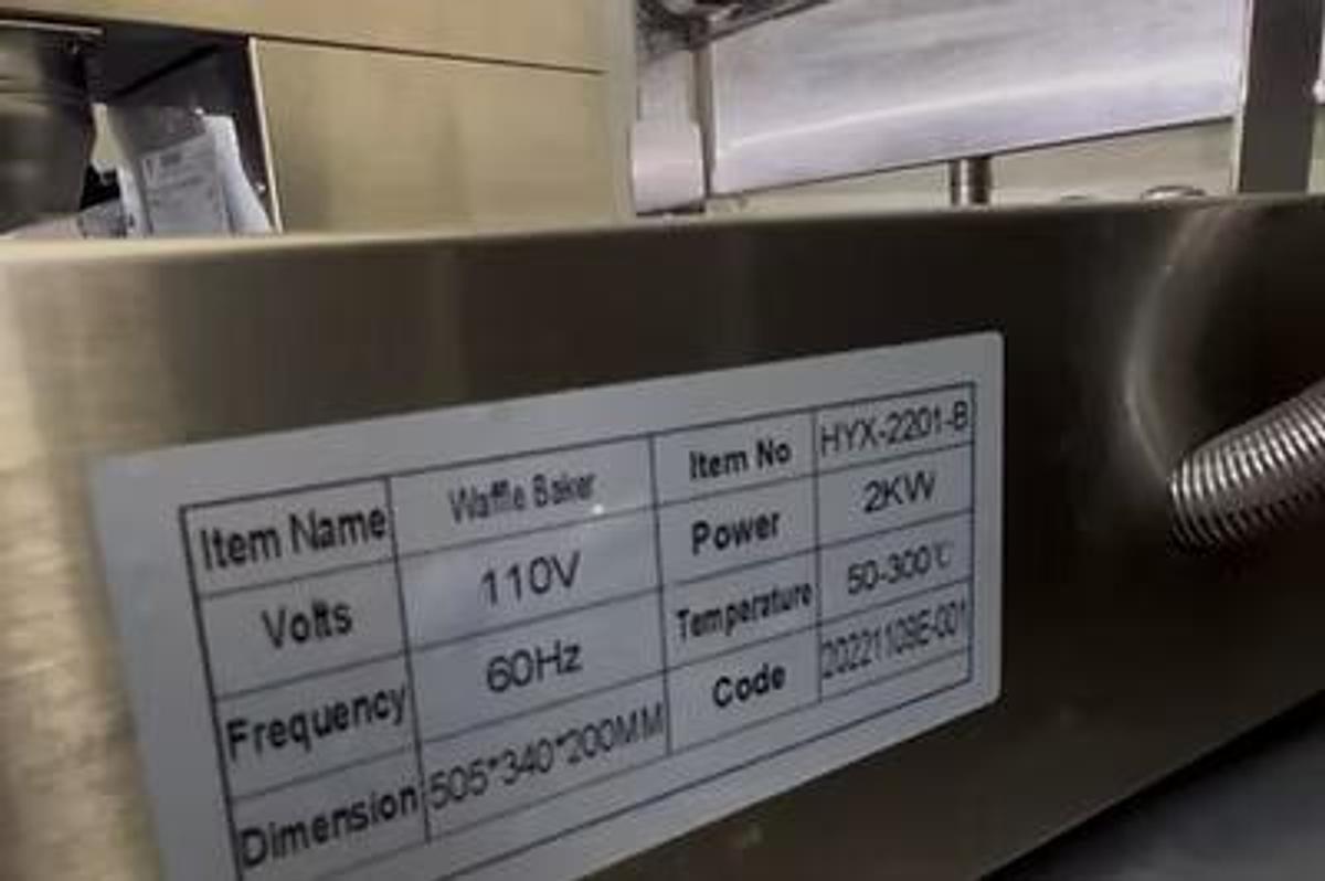 Used Commercial S.S Waffle Baker