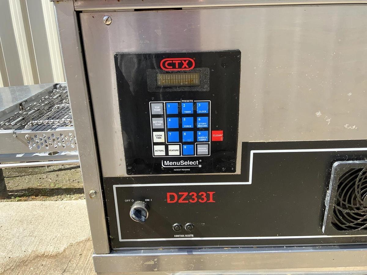 Used 2019 Middleby Marshall CTX DZ33I Infrared Radiant conveyor pizza oven melt