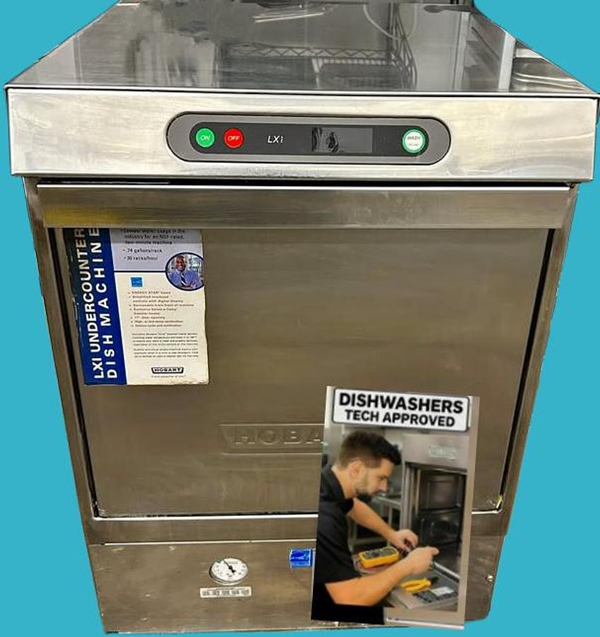 Used Hobart LXI High Temp Commercial Dishwasher
