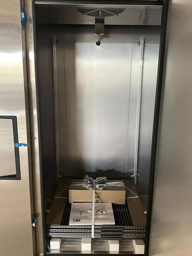 Used 2024 TRUE T-72-HC 3 door stainless steel refrigerator reach-in on casters T-72 - brand new clearance item