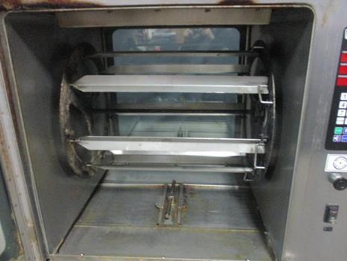 Used Hobart Model KA7E Electric Self Clean Pass Thru Rotisserie Oven On Casters, Good Condition, Removed From Working Grocery Store,!