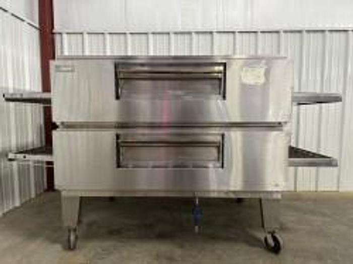 Refurbished Lincoln Impinger 3270 Double Gas Pizza Conveyor Oven