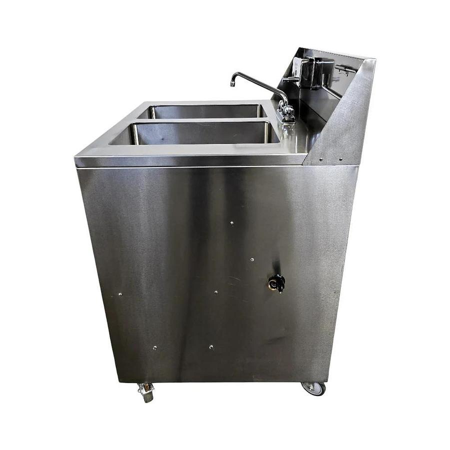 Used Ancaster KU10-12/AFE-DB101 Double Basin Stainless Steel Portable Sink