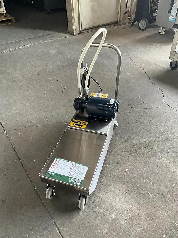Used Frontline International 10SS 75" grease filter and oil tank Storage 4073SQDC