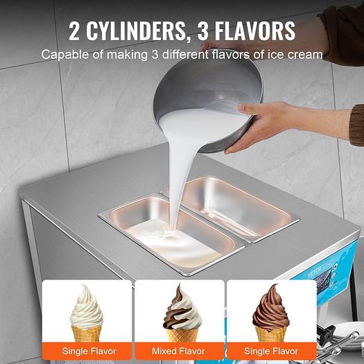 3 FLAVOR SOFT SERVE MACHINE -
